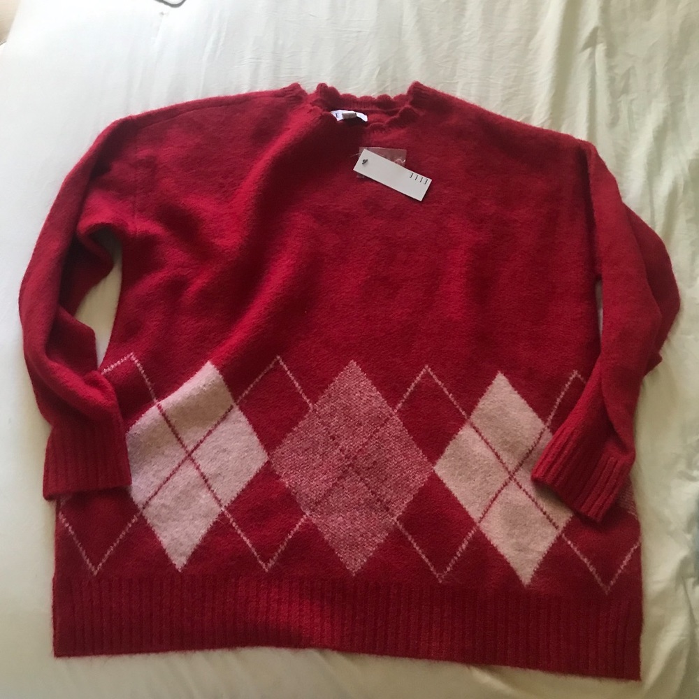 Women’s red sweater